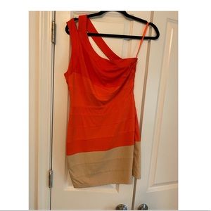 One shoulder strap dress